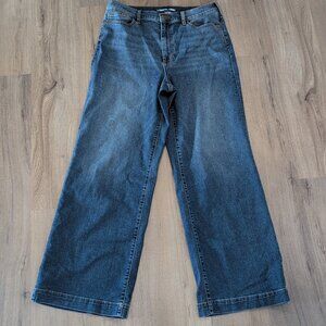 New Women's Lands End Recover Size 14 Wide Leg Jeans